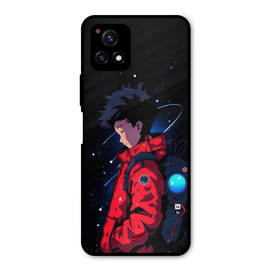 Cute Space Boy Metal Back Case for Vivo Y72 5G
