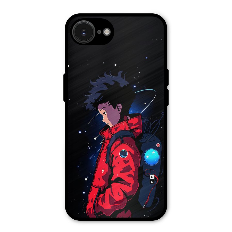 Cute Space Boy Metal Back Case for iPhone 16e
