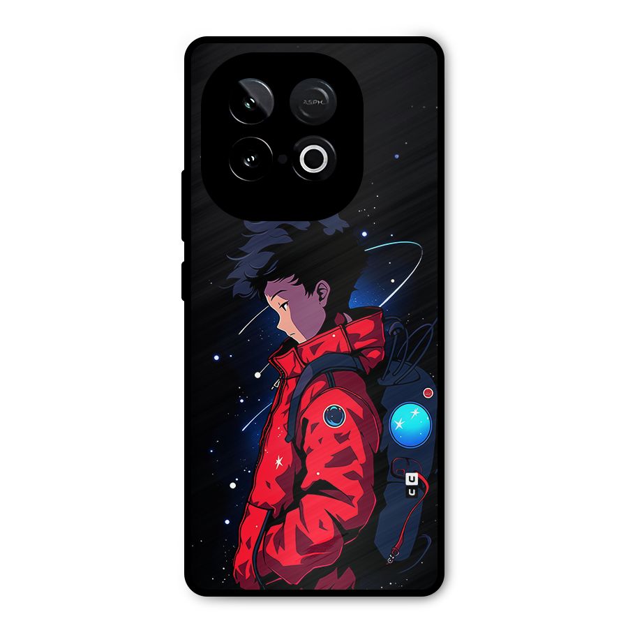 Cute Space Boy Metal Back Case for iQOO Neo 10
