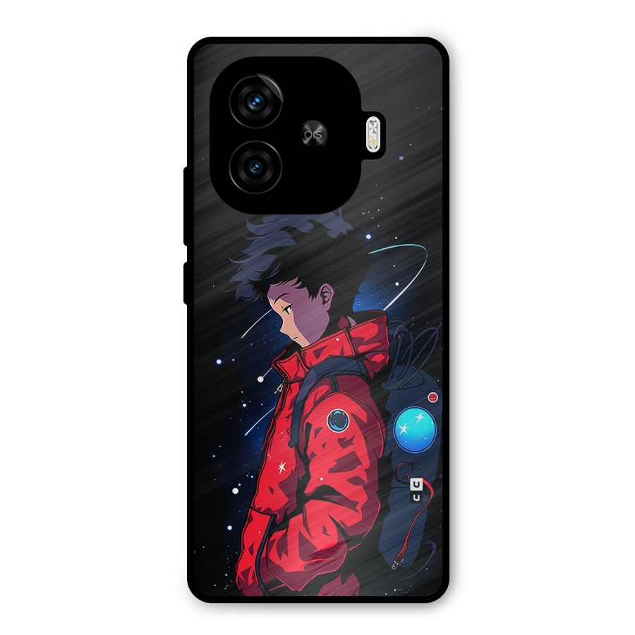 Cute Space Boy Metal Back Case for iQOO Z9 Turbo