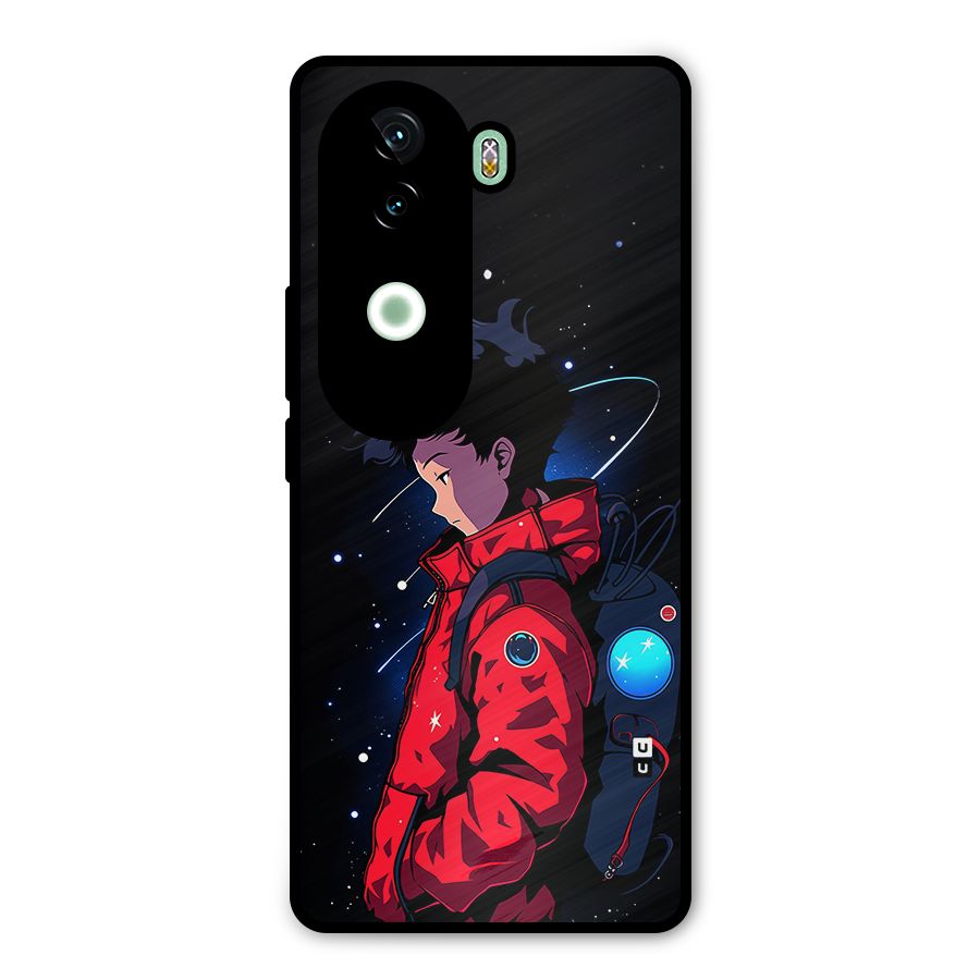 Cute Space Boy Metal Back Case for iQOO Z9s