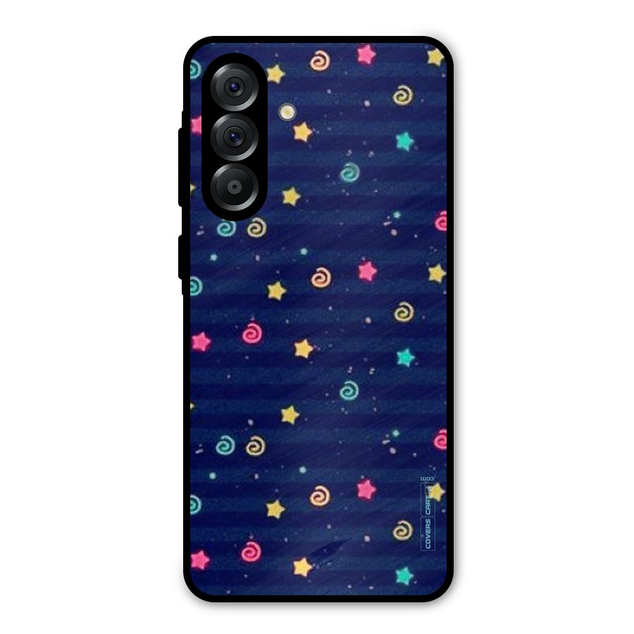 Cute Stars Design Metal Back Case for Galaxy A56