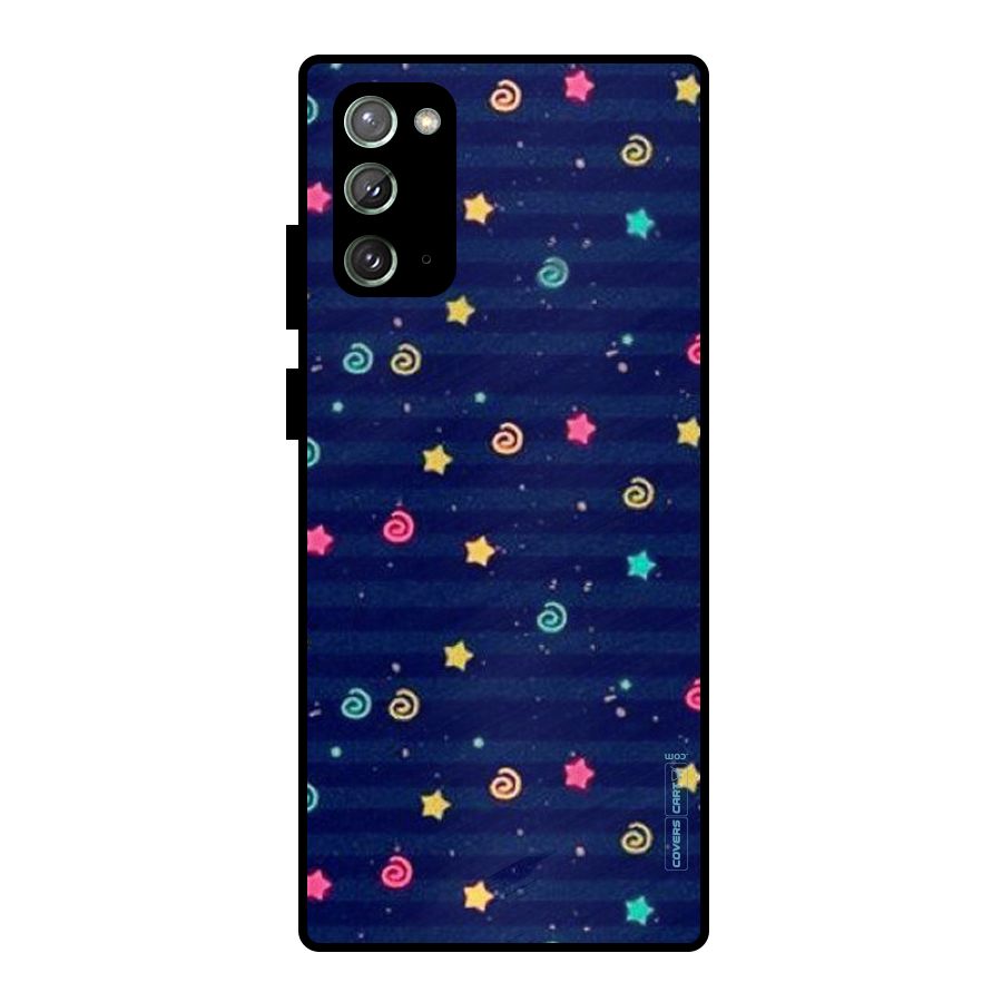 Cute Stars Design Metal Back Case for Galaxy Note 20
