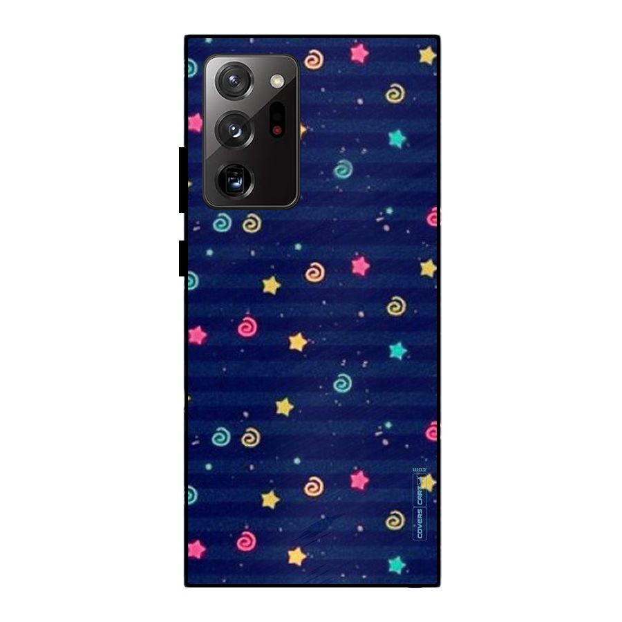 Cute Stars Design Metal Back Case for Galaxy Note 20 Ultra