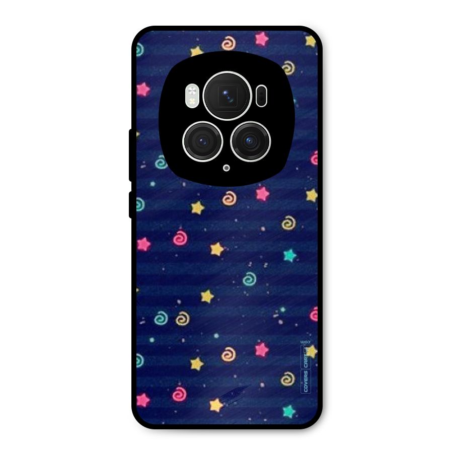 Cute Stars Design Metal Back Case for Honor Magic6 Pro