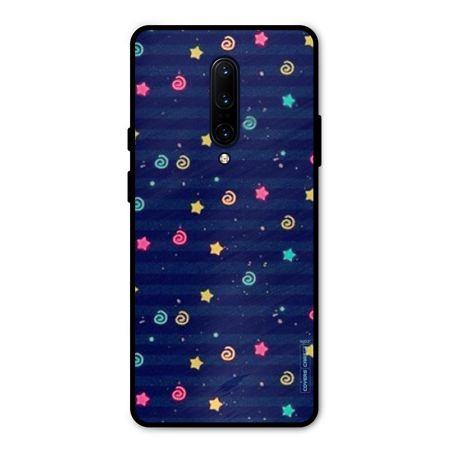 Cute Stars Design Metal Back Case for OnePlus 7 Pro