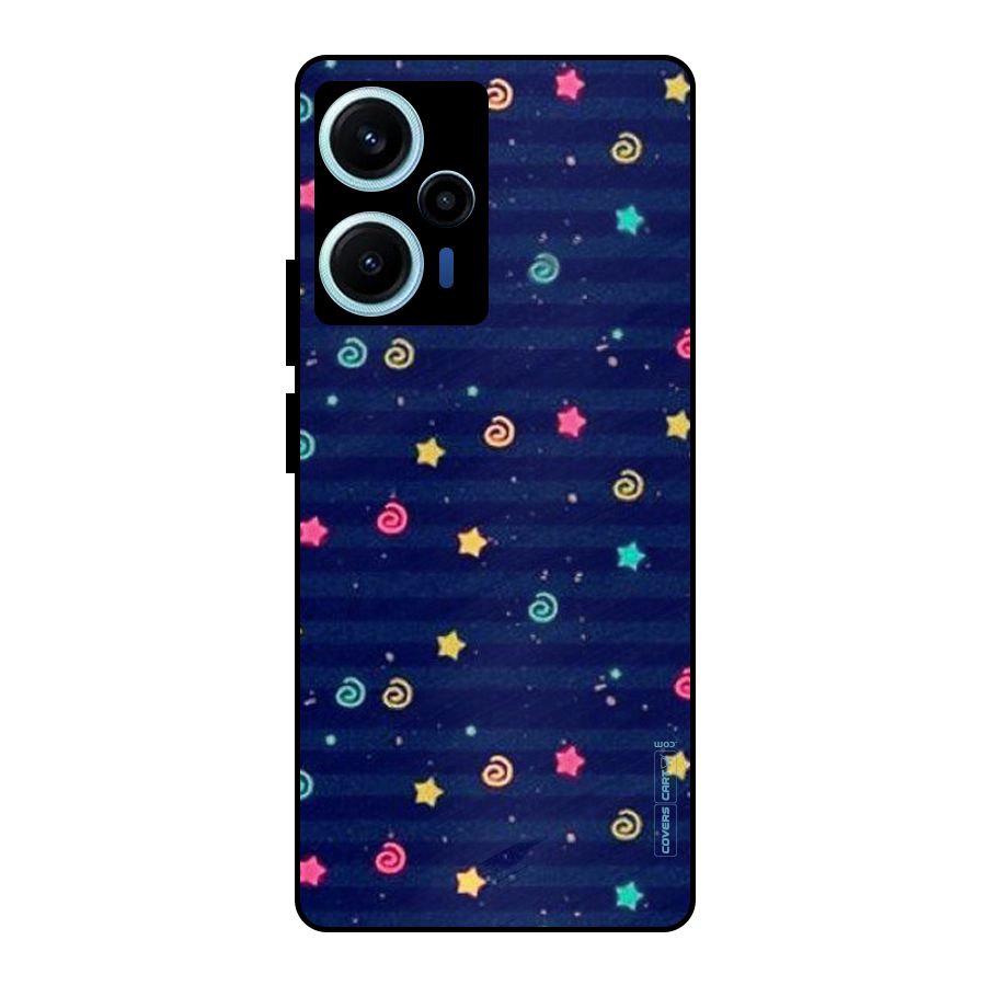 Cute Stars Design Metal Back Case for Poco F5