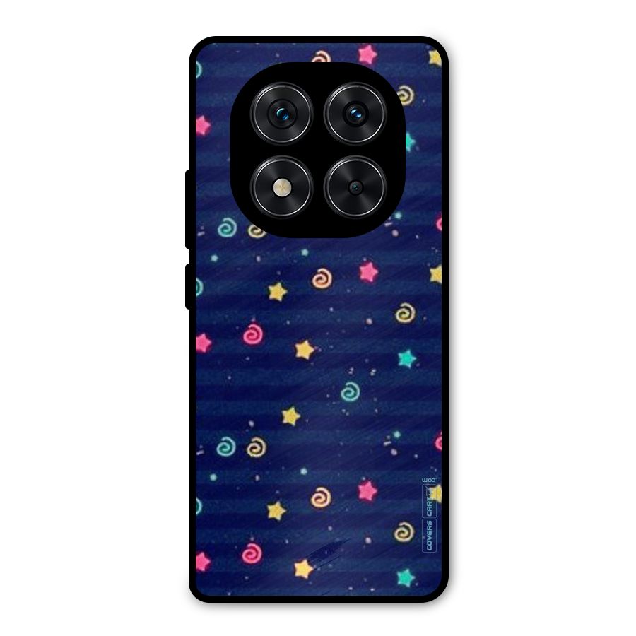 Cute Stars Design Metal Back Case for Poco X7