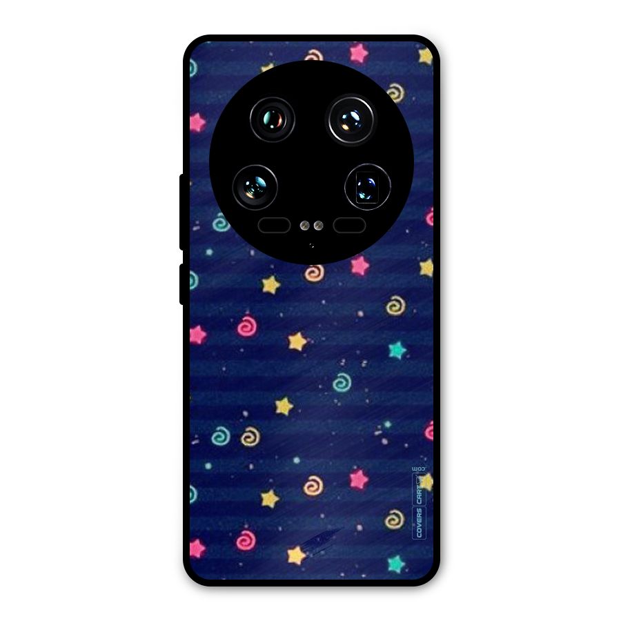 Cute Stars Design Metal Back Case for Xiaomi 14 Ultra