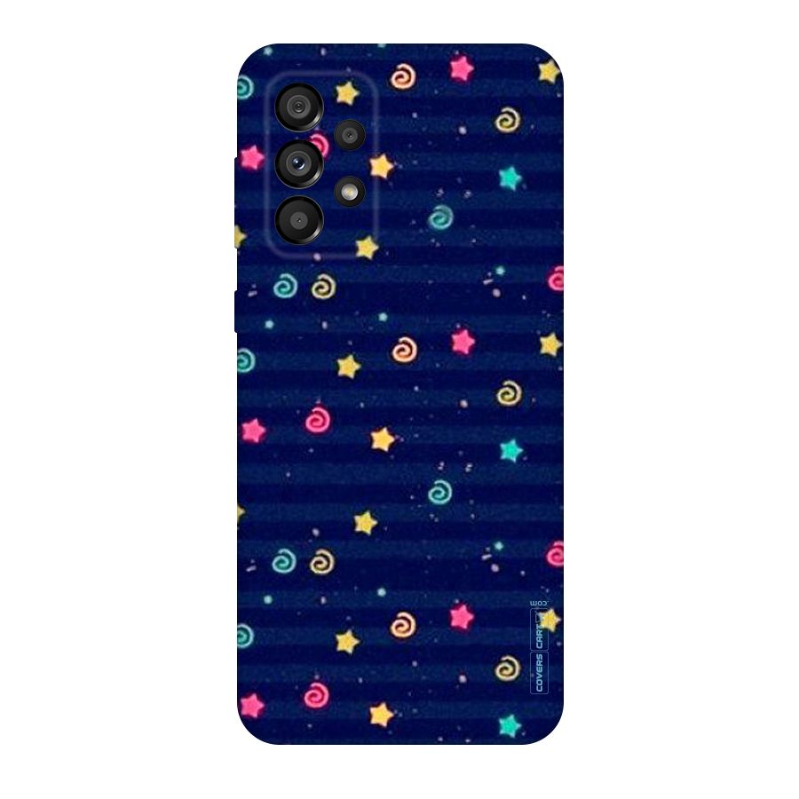 Cute Stars Design Original Polycarbonate Back Case for Galaxy A73 5G