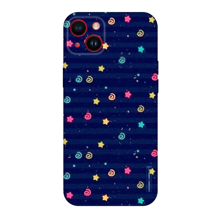 Cute Stars Design Original Polycarbonate Back Case for iPhone 14 Plus
