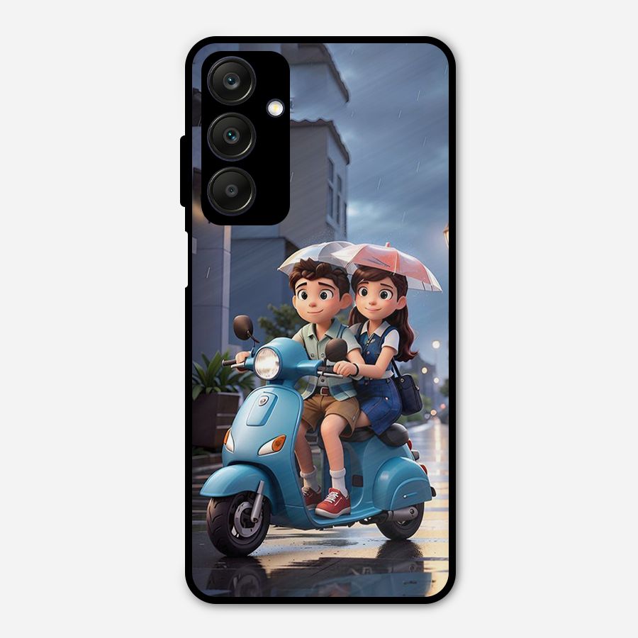 Cute Teen Scooter Metal Back Case for Galaxy A25 5G