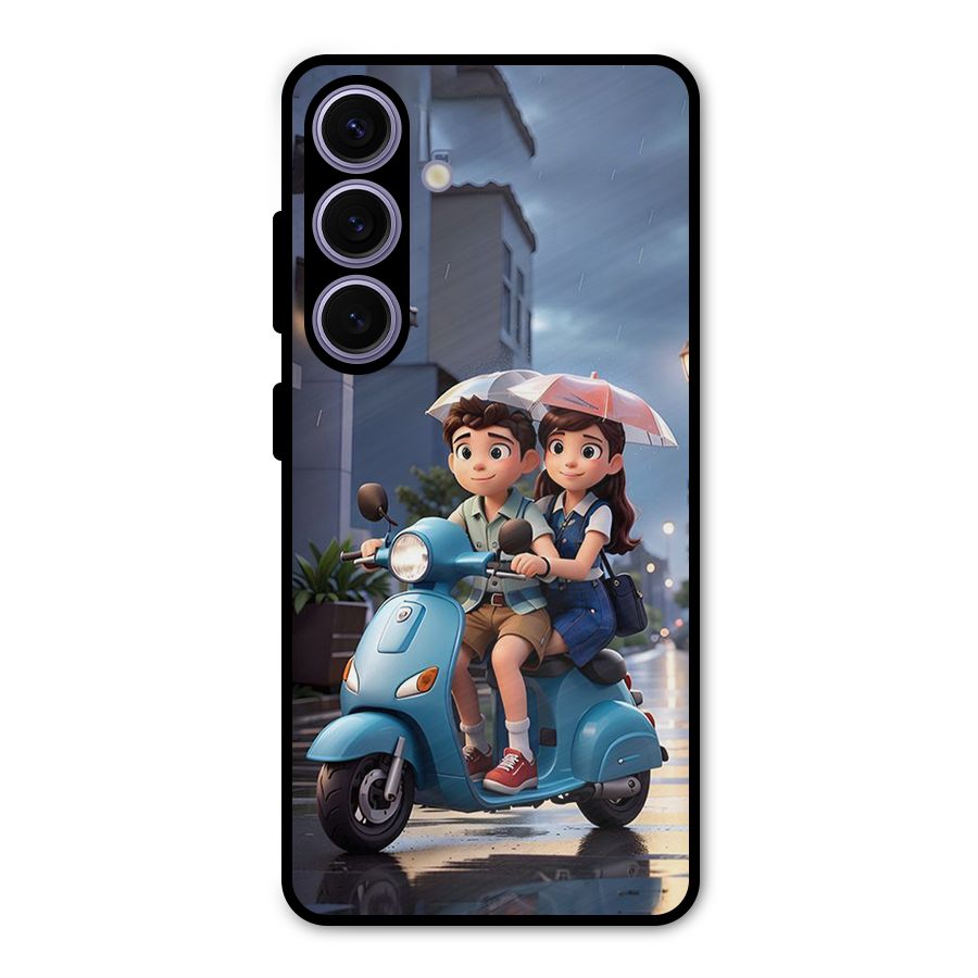 Cute Teen Scooter Metal Back Case for Galaxy S24