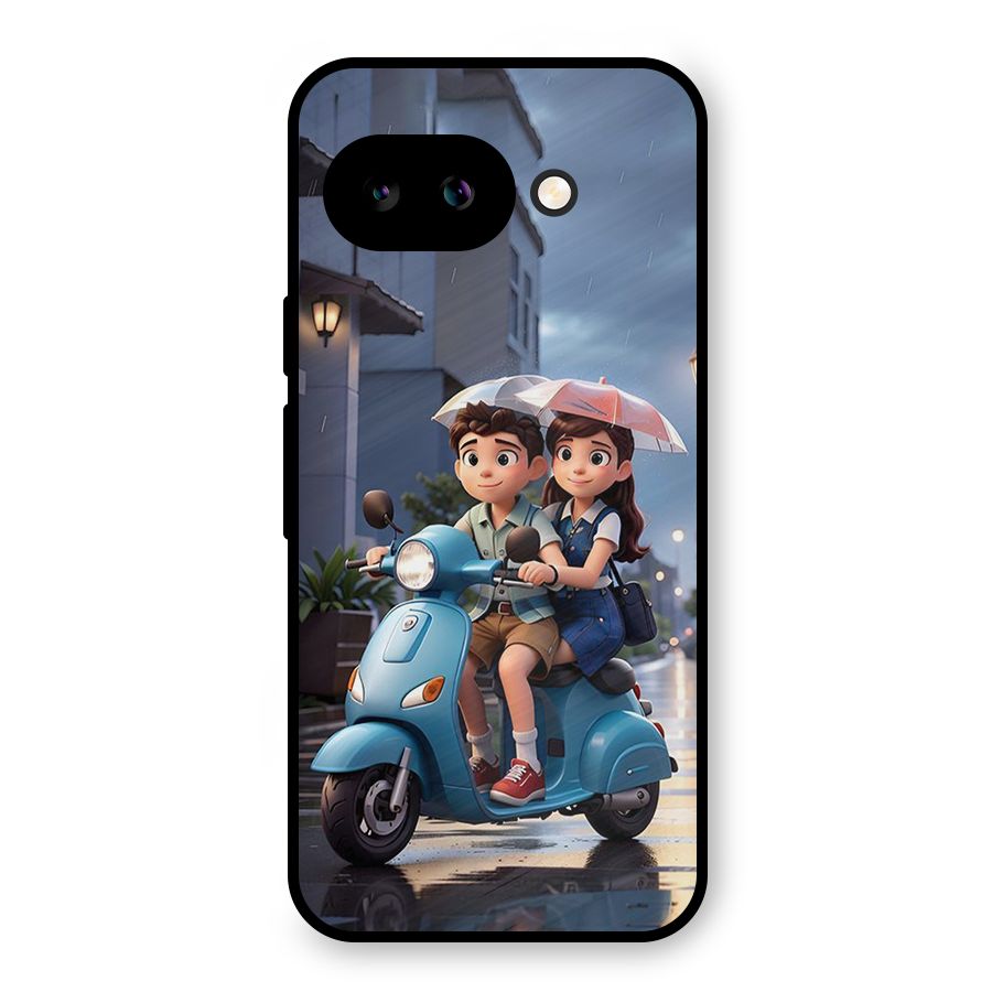 Cute Teen Scooter Metal Back Case for Google Pixel 9a