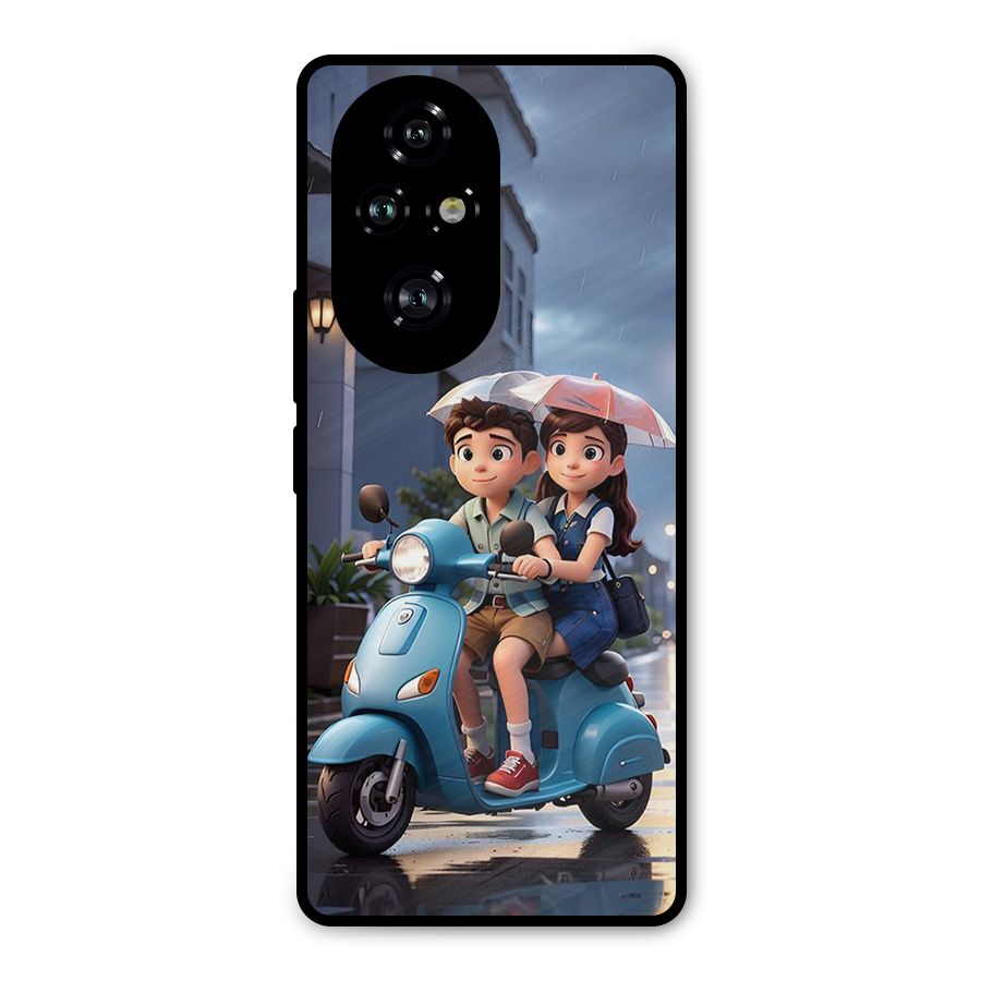 Cute Teen Scooter Metal Back Case for Honor 200 Pro