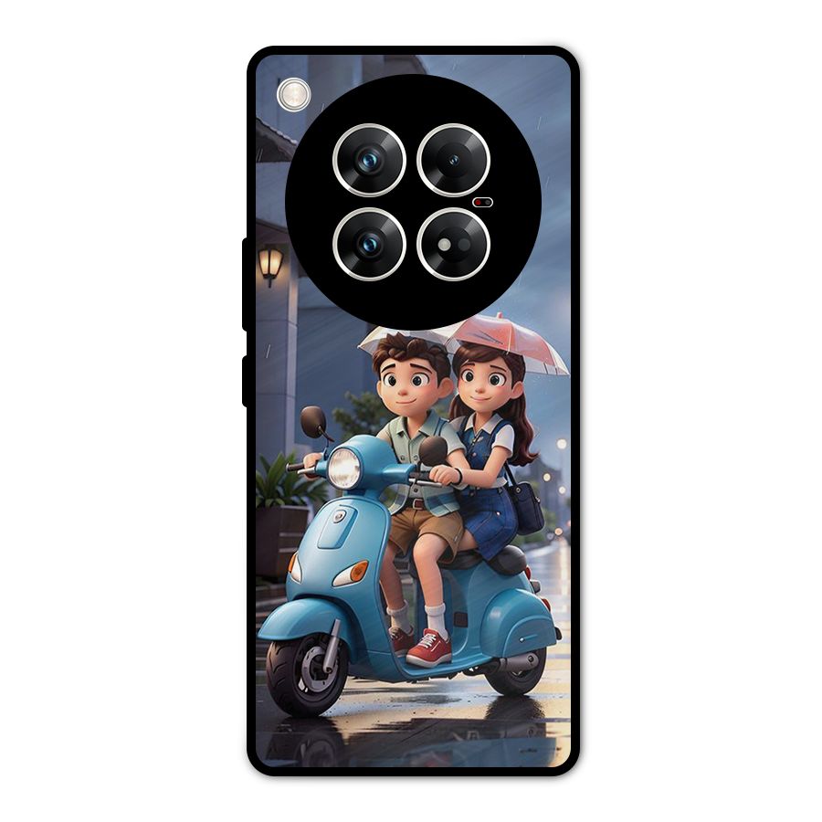 Cute Teen Scooter Metal Back Case for Infinix Zero 40 5G