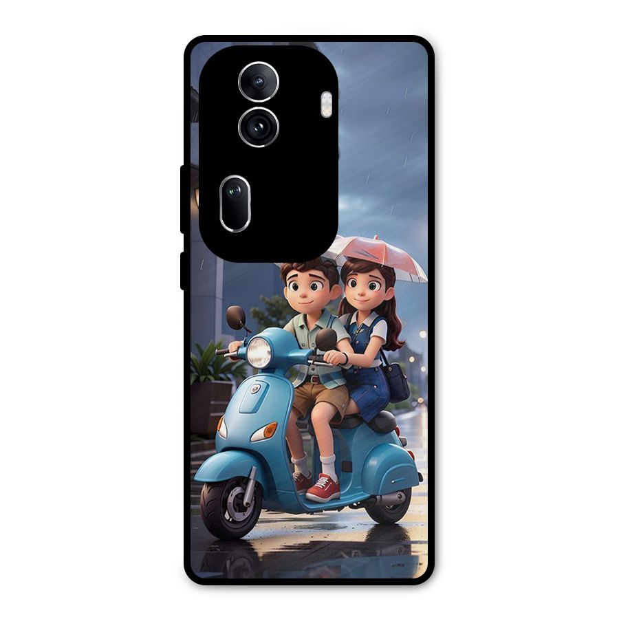 Cute Teen Scooter Metal Back Case for Oppo Reno11 Pro 5G