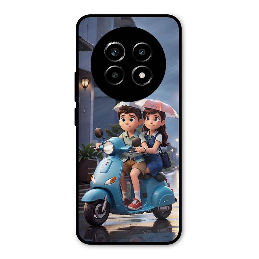 Cute Teen Scooter Metal Back Case for Realme 13 Pro