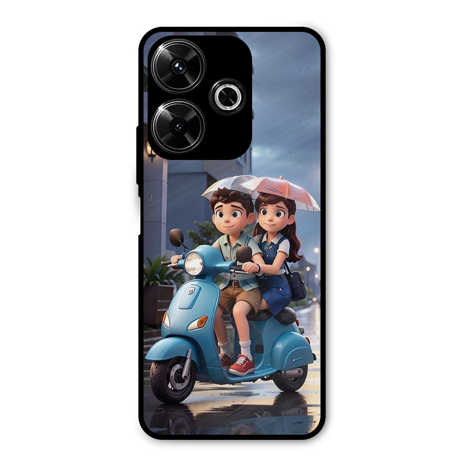 Cute Teen Scooter Metal Back Case for Redmi 13 5G