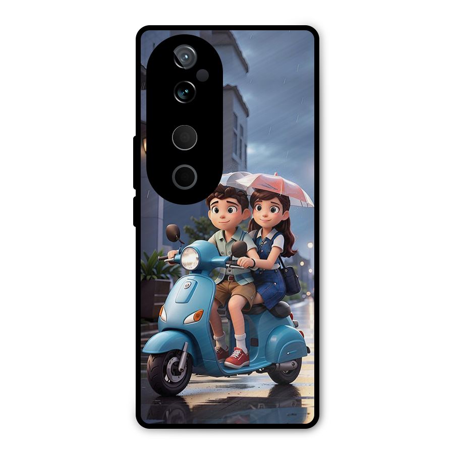 Cute Teen Scooter Metal Back Case for Vivo T3 Ultra