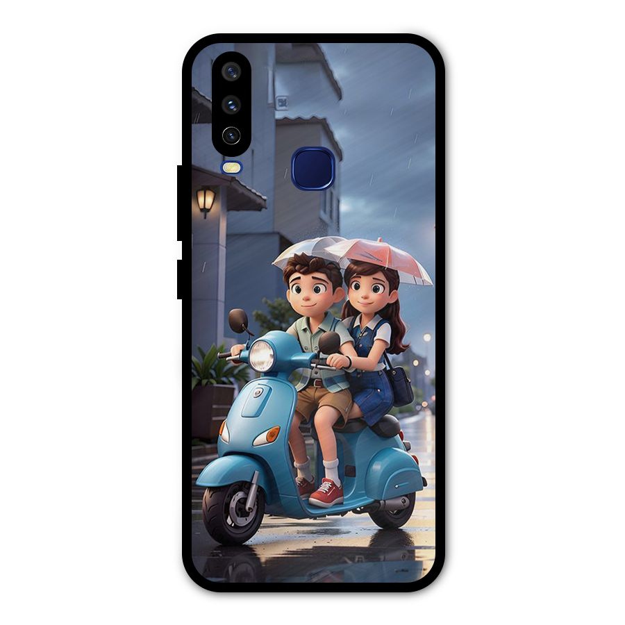 Cute Teen Scooter Metal Back Case for Vivo V17