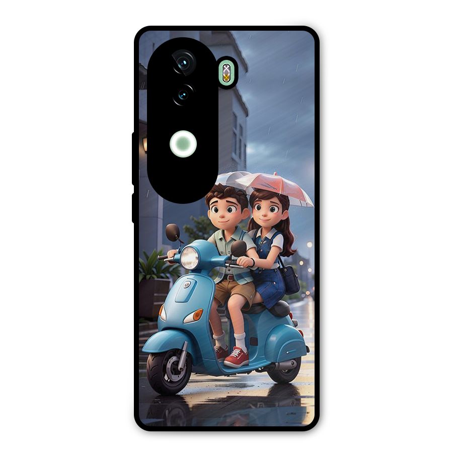 Cute Teen Scooter Metal Back Case for Vivo V40e