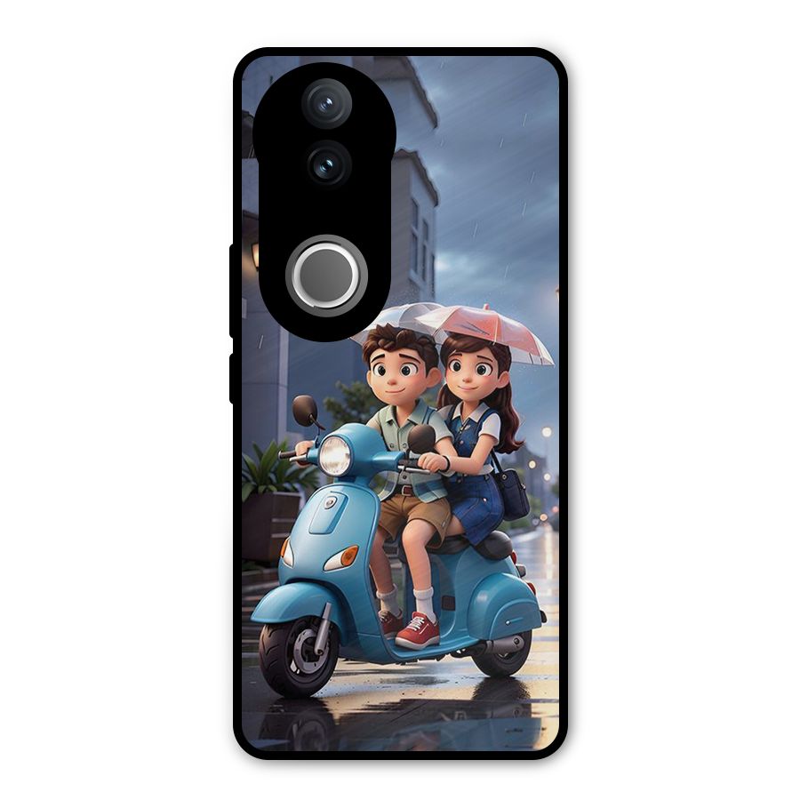 Cute Teen Scooter Metal Back Case for Vivo V50