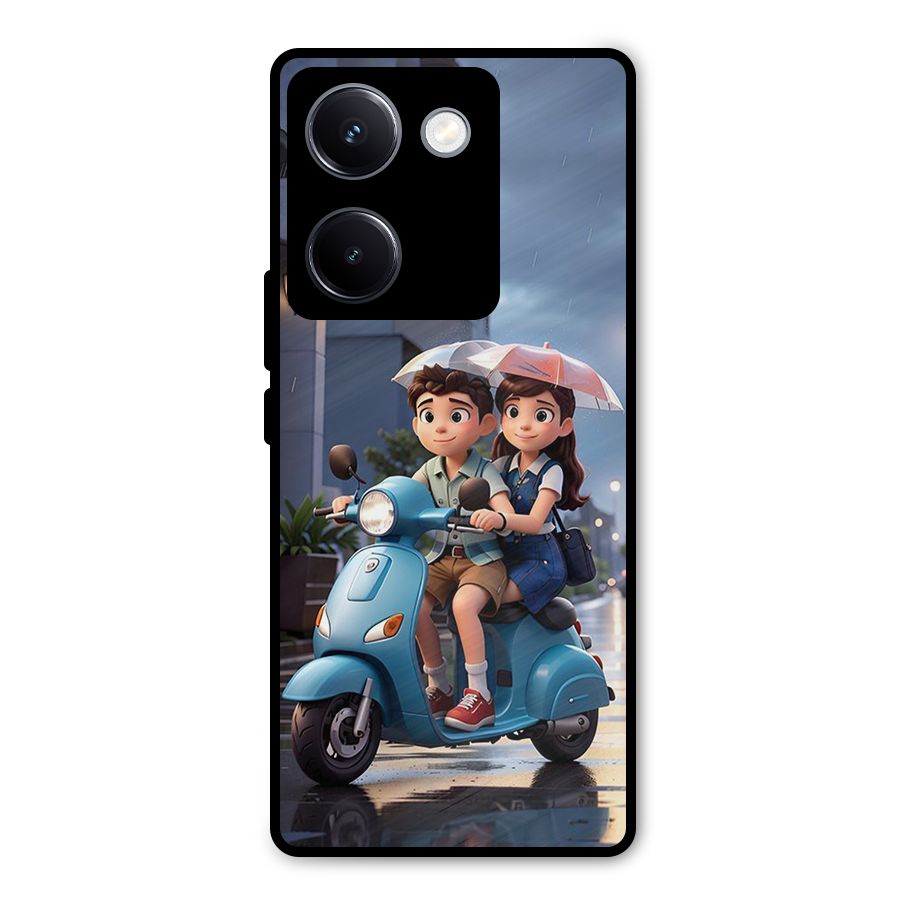 Cute Teen Scooter Metal Back Case for Vivo Y300 Plus
