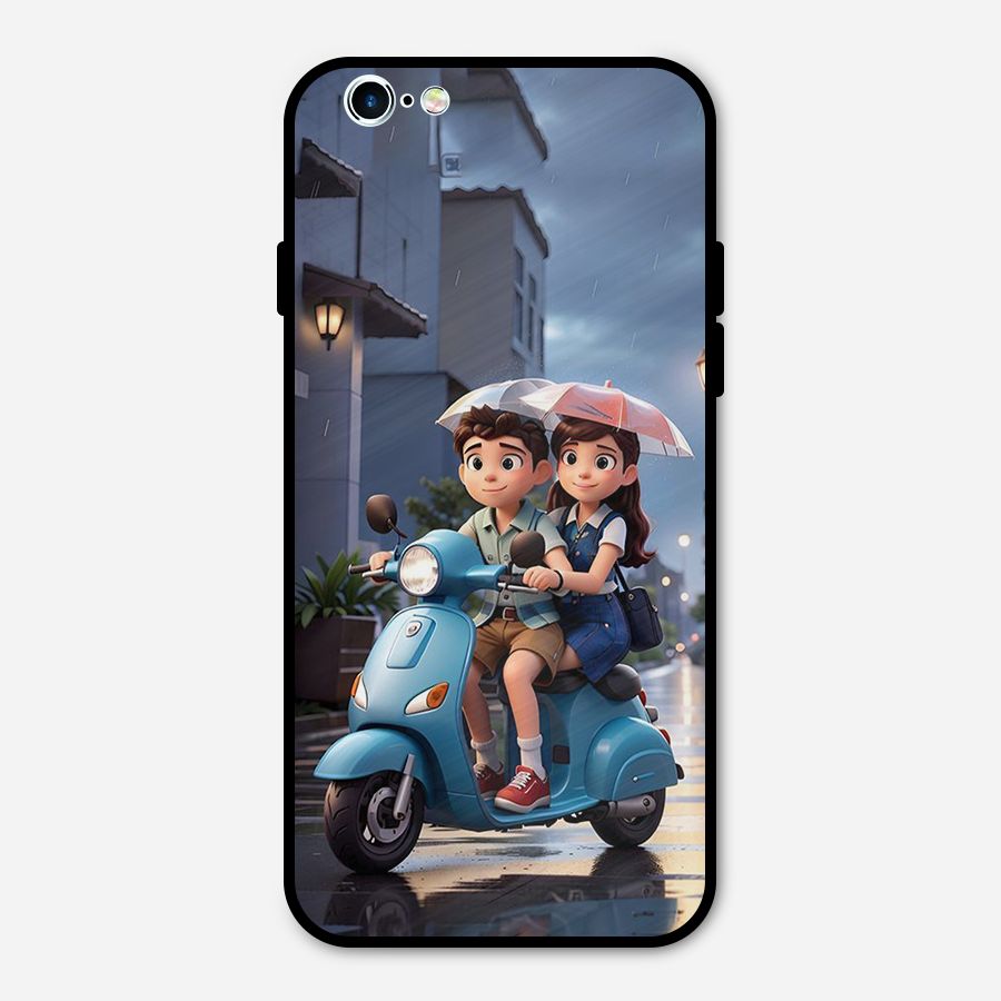 Cute Teen Scooter Metal Back Case for iPhone 6 6s