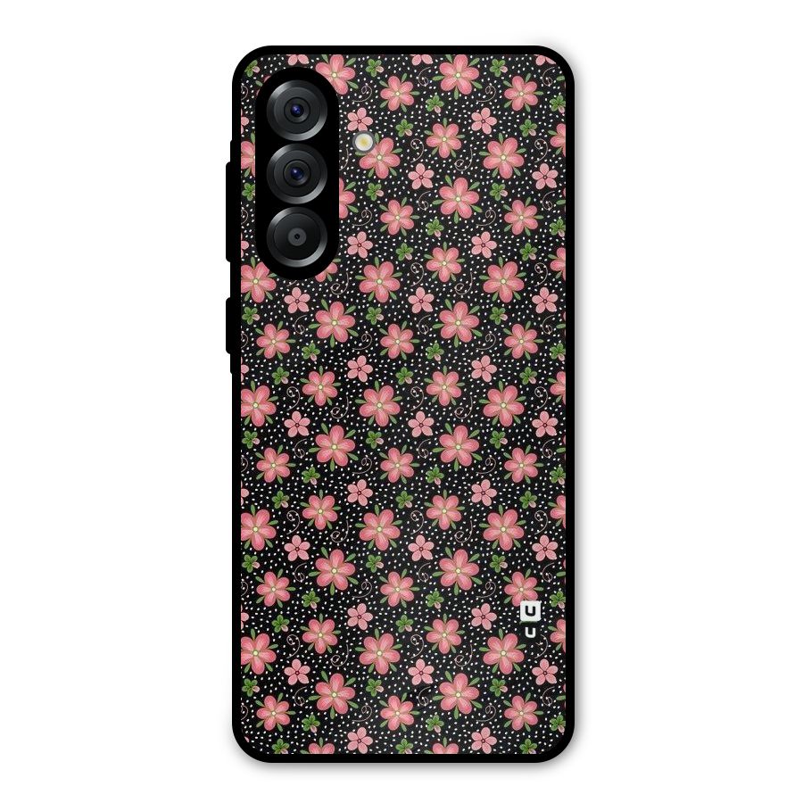 Cute Tiny Flowers Metal Back Case for Galaxy A36