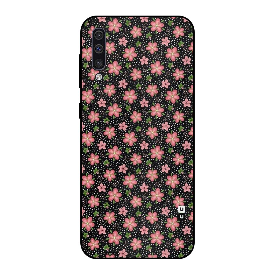 Cute Tiny Flowers Metal Back Case for Galaxy A50s
