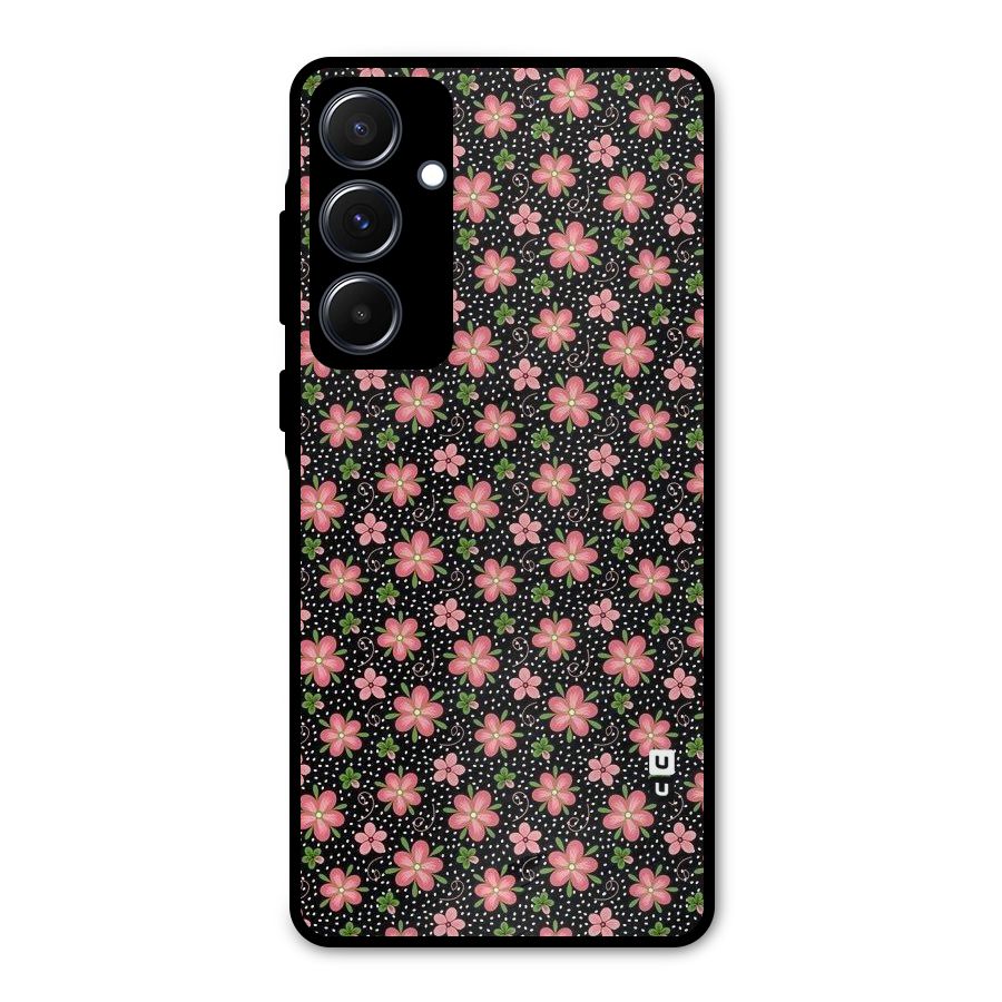 Cute Tiny Flowers Metal Back Case for Galaxy A55