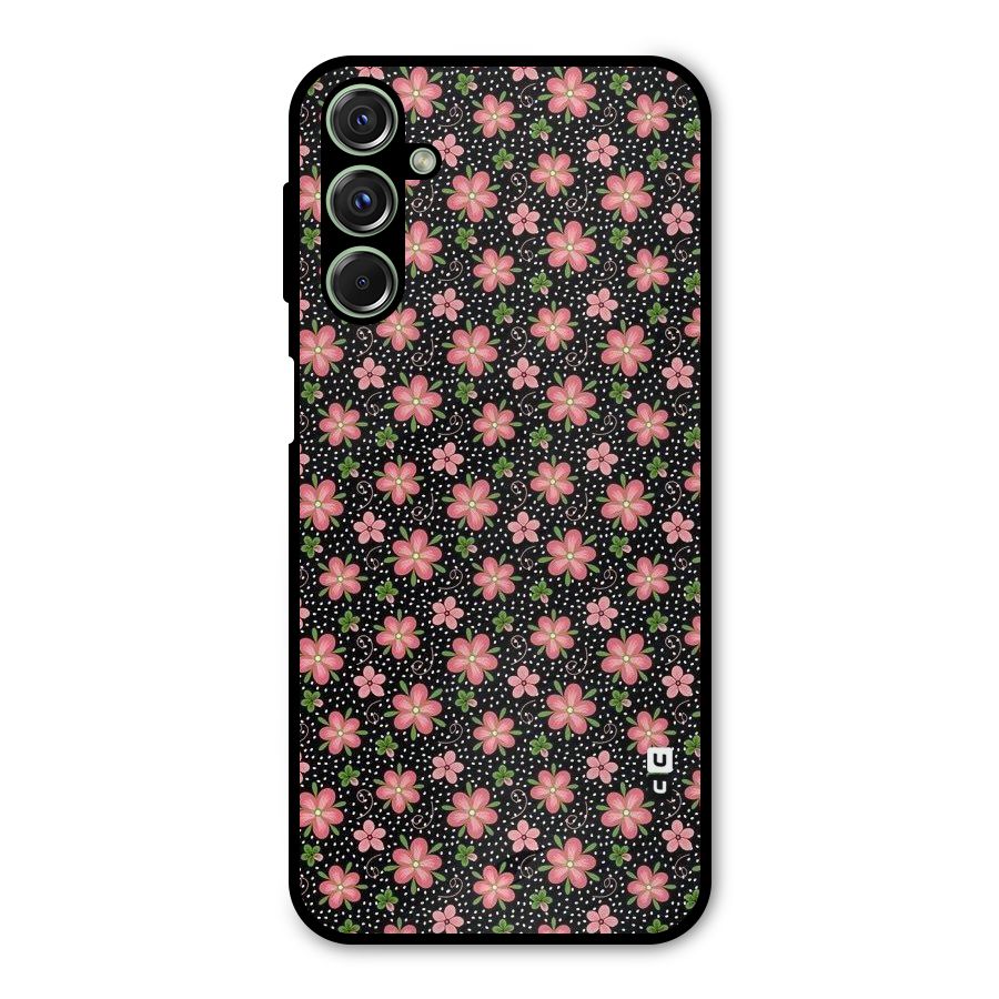Cute Tiny Flowers Metal Back Case for Galaxy F34