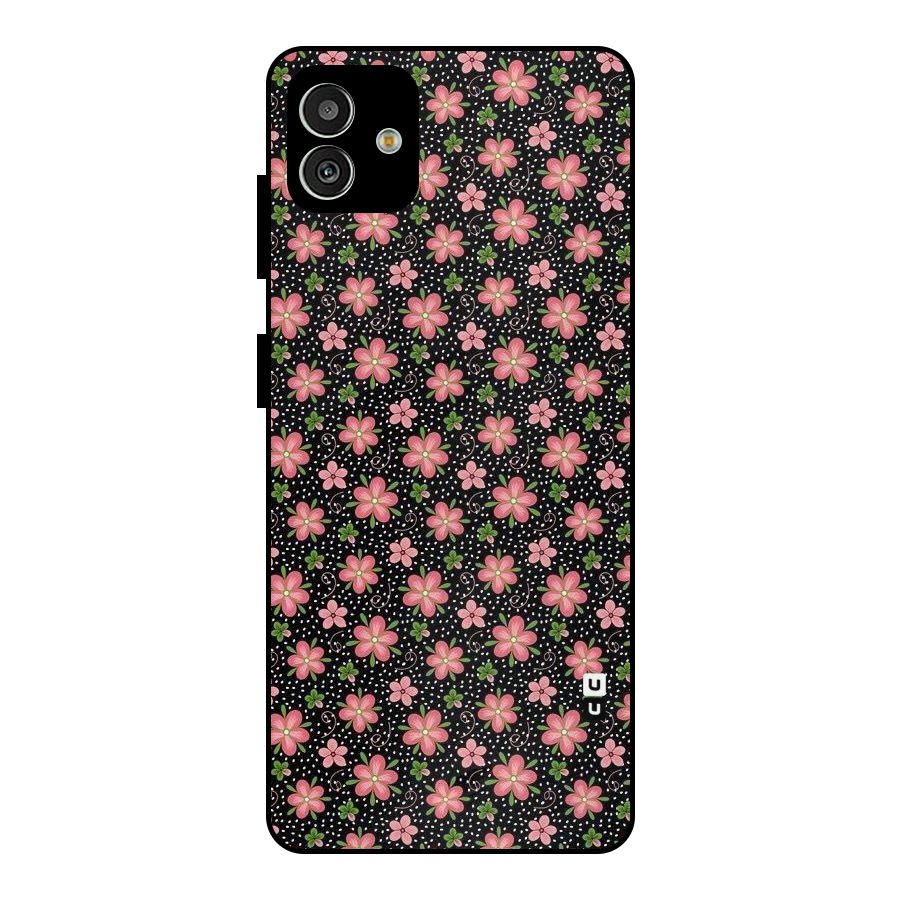 Cute Tiny Flowers Metal Back Case for Galaxy M13 5G