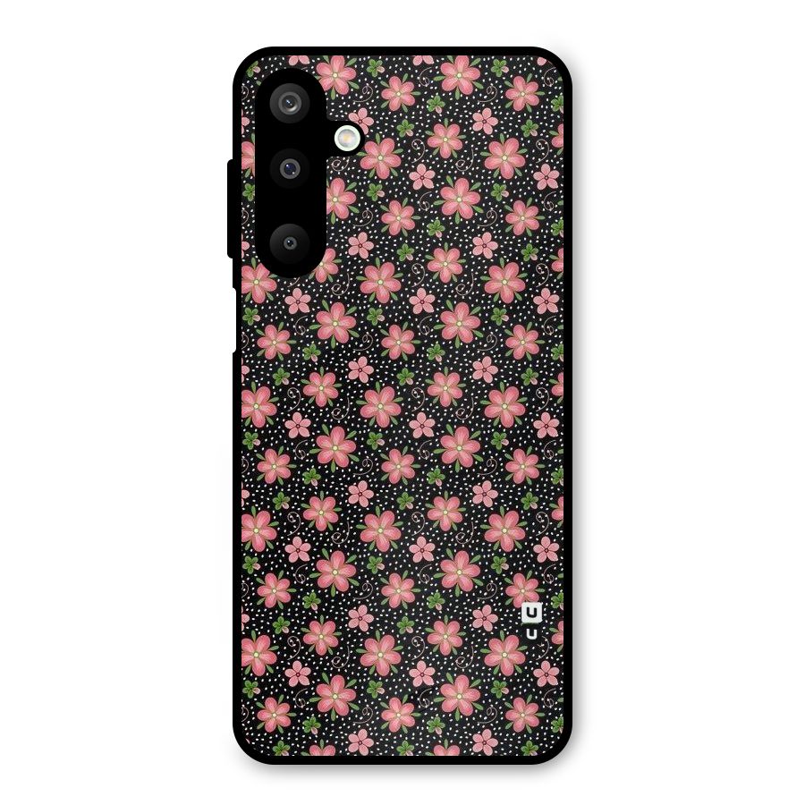 Cute Tiny Flowers Metal Back Case for Galaxy M16