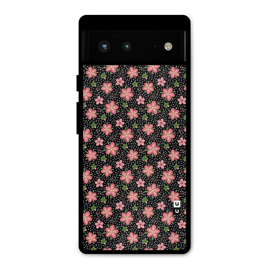 Cute Tiny Flowers Metal Back Case for Google Pixel 6