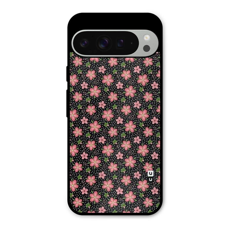 Cute Tiny Flowers Metal Back Case for Google Pixel 9 Pro XL