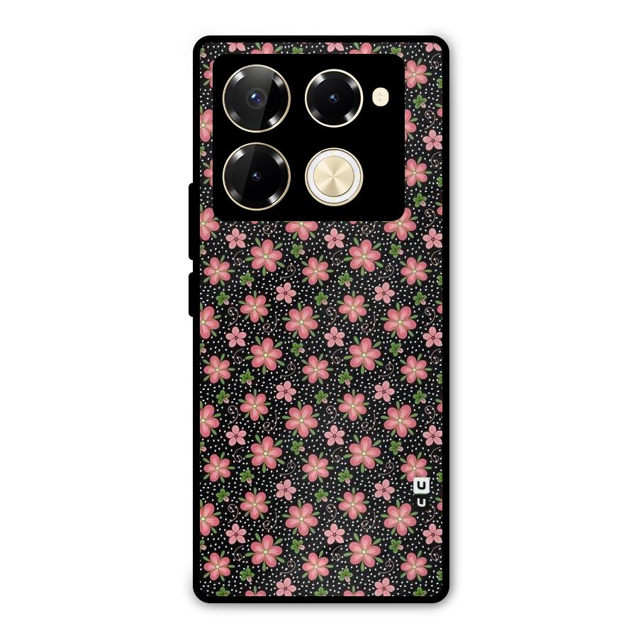 Cute Tiny Flowers Metal Back Case for Infinix Note 40 Pro Plus