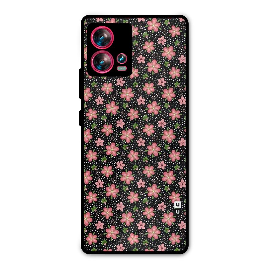 Cute Tiny Flowers Metal Back Case for Motorola Edge 30 Fusion