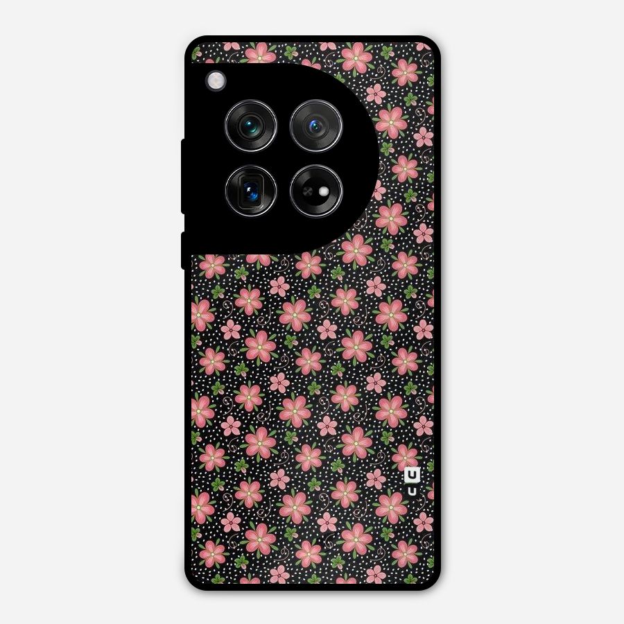 Cute Tiny Flowers Metal Back Case for OnePlus 12