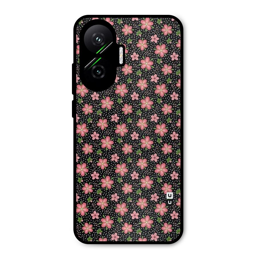 Cute Tiny Flowers Metal Back Case for Poco F7