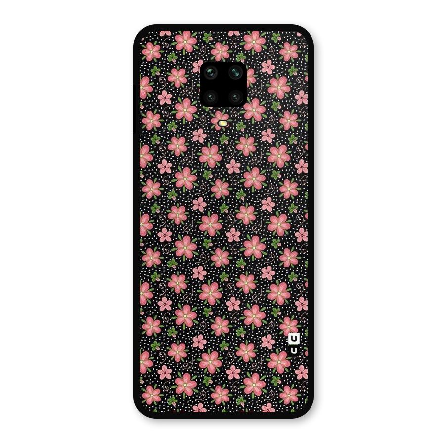 Cute Tiny Flowers Metal Back Case for Poco M2