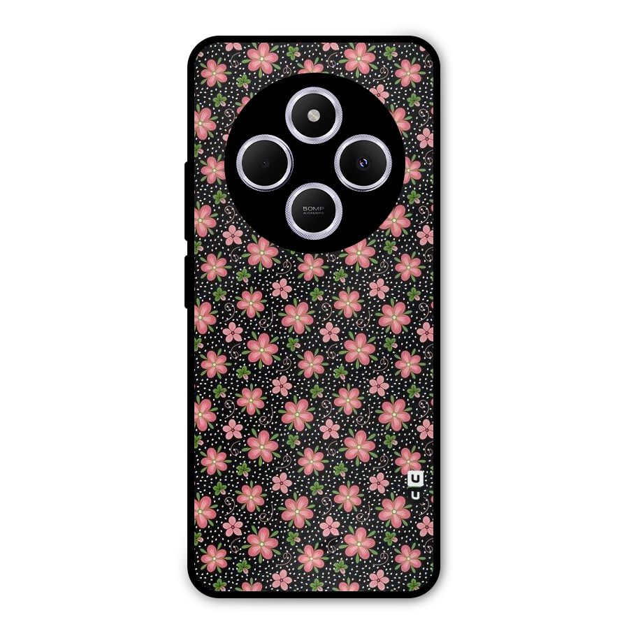 Cute Tiny Flowers Metal Back Case for Poco M7