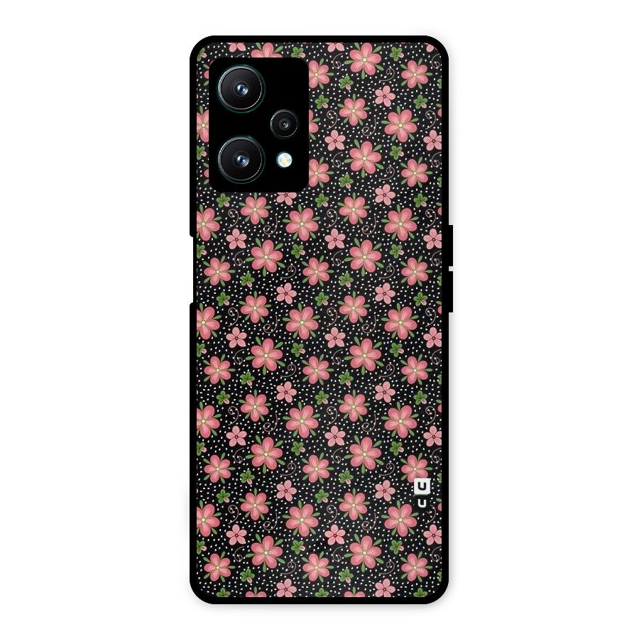Cute Tiny Flowers Metal Back Case for Realme 9 Pro 5G