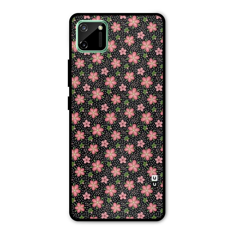 Cute Tiny Flowers Metal Back Case for Realme C11