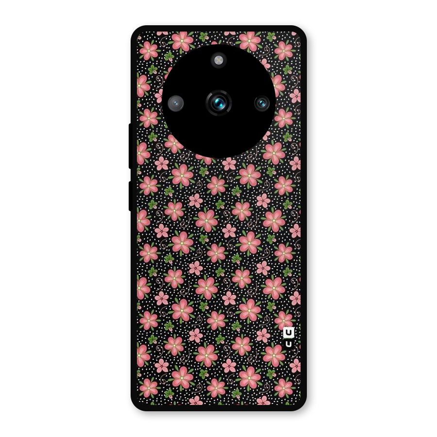 Cute Tiny Flowers Metal Back Case for Realme Narzo 60 Pro