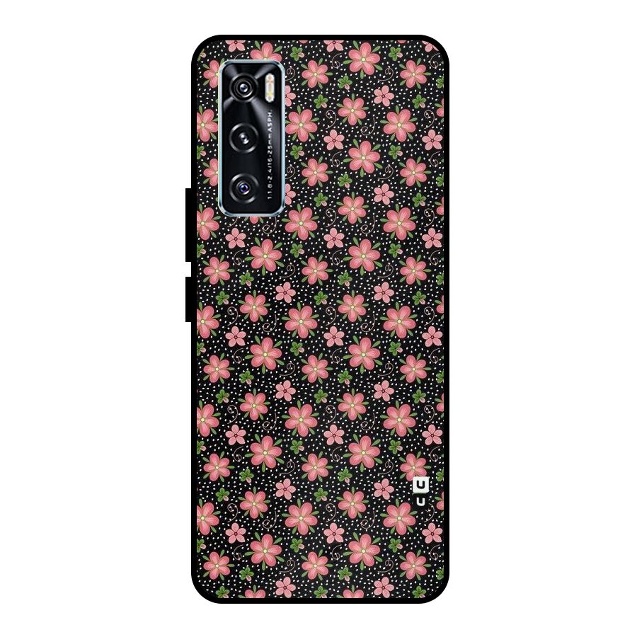 Cute Tiny Flowers Metal Back Case for Vivo V20 SE