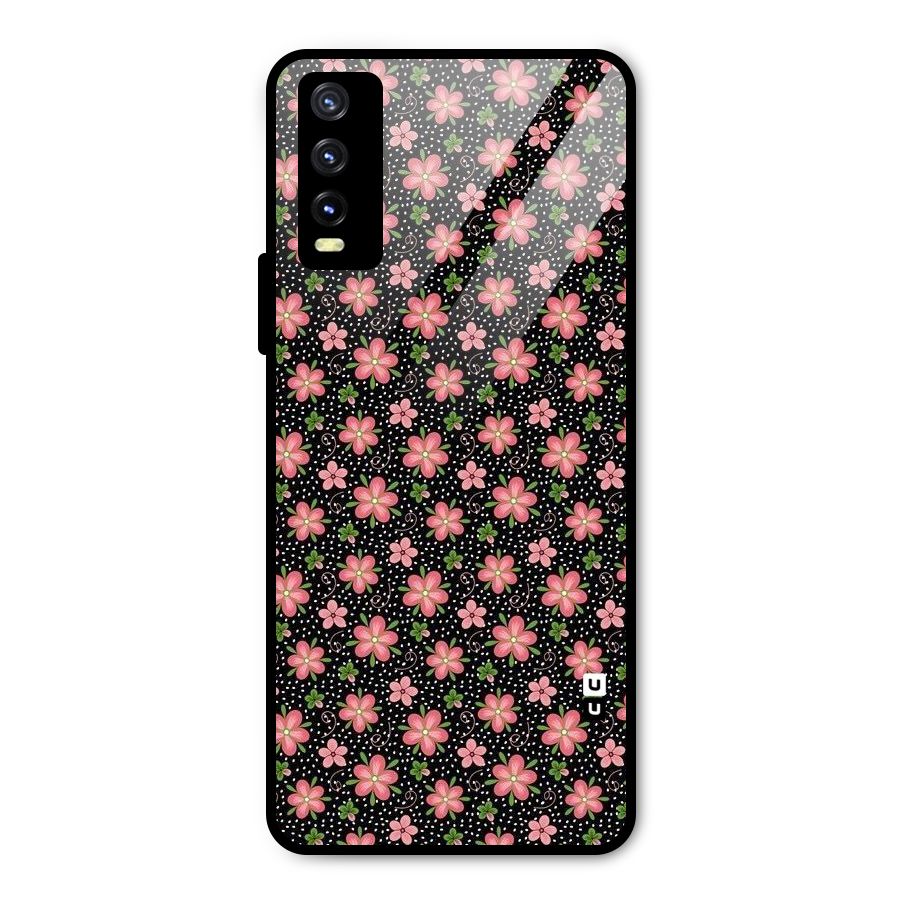 Cute Tiny Flowers Metal Back Case for Vivo Y20