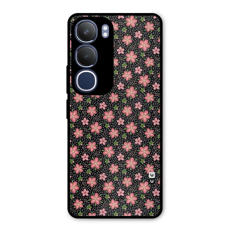 Cute Tiny Flowers Metal Back Case for Vivo Y29