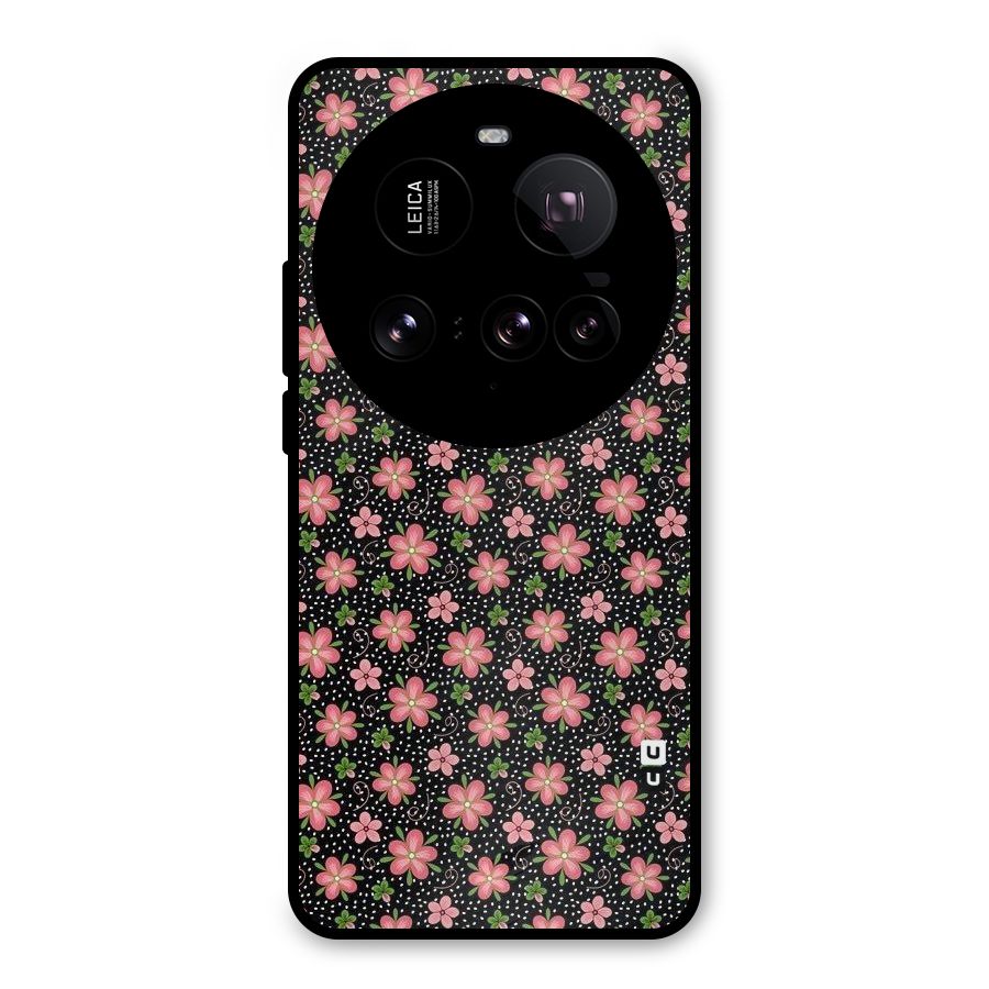 Cute Tiny Flowers Metal Back Case for Xiaomi 15 Ultra